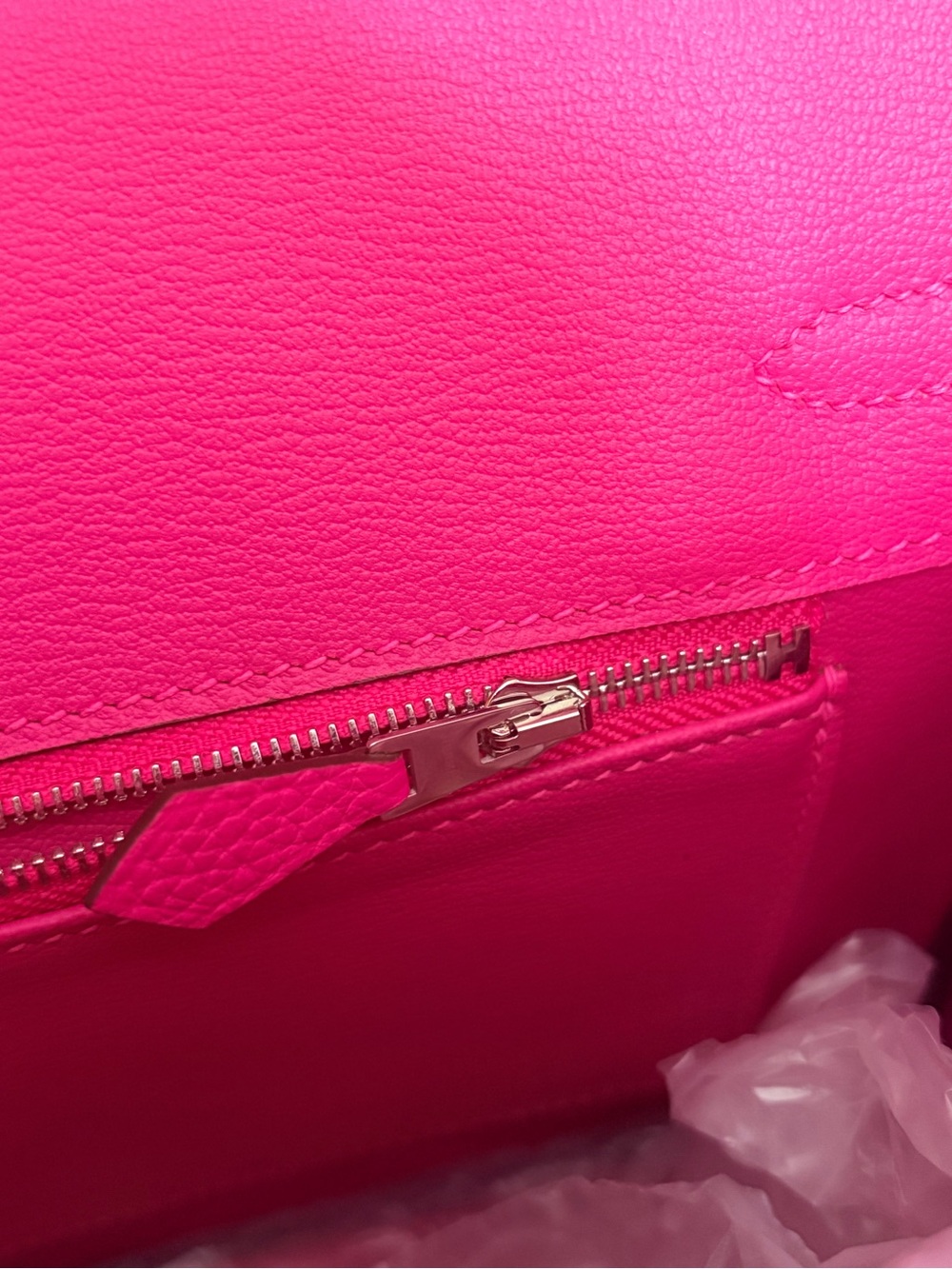 H Birkin 25 Doblis suede rose tyrien PHW PINK PRINCESS BLING SWAROVSKI CRYSTAL - Picture 17 of 17